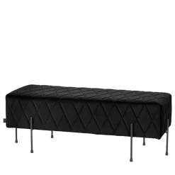 Outlet Polsterbank aus Samt mit Rautensteppung - Silo Sitzbank