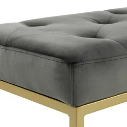 Sale Polsterbank in Grau und Gold - Melona Sitzbank