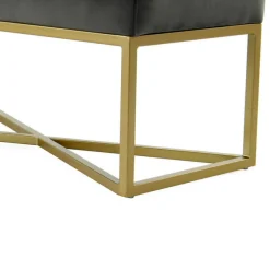 Sale Polsterbank in Grau und Gold - Melona Sitzbank