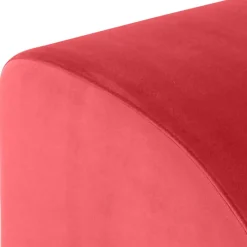 Sale Polsterhocker aus rotem Samtvelours - Haniata Hocker