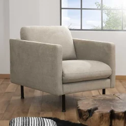 Best Polstersessel in Beige mit Schwarz - Roco Sessel