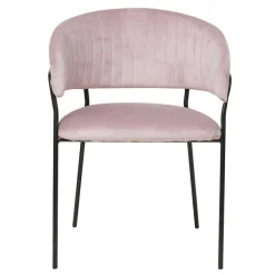 Polsterstuhl in Rosa & Schwarz - Cementa Stühle