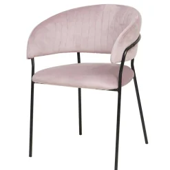 Polsterstuhl in Rosa & Schwarz - Cementa Stühle