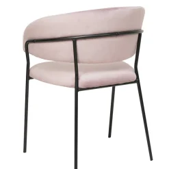 Polsterstuhl in Rosa & Schwarz - Cementa Stühle