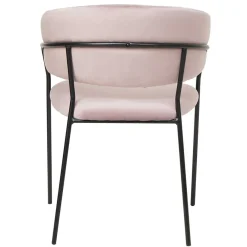 Polsterstuhl in Rosa & Schwarz - Cementa Stühle