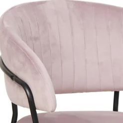 Polsterstuhl in Rosa & Schwarz - Cementa Stühle