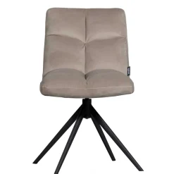 Polsterstuhl mit Stativgestell in Beigegrau - Melli Stühle