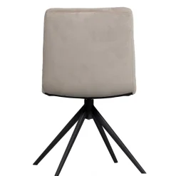 Polsterstuhl mit Stativgestell in Beigegrau - Melli Stühle