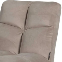 Polsterstuhl mit Stativgestell in Beigegrau - Melli Stühle