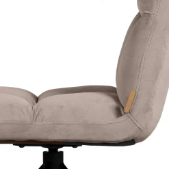 Polsterstuhl mit Stativgestell in Beigegrau - Melli Stühle