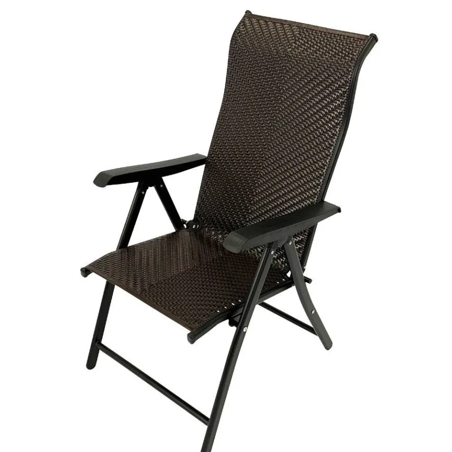 Polyrattan Gartenstühle in Schwarz-Braun - Lucasz (2er Set) Stühle