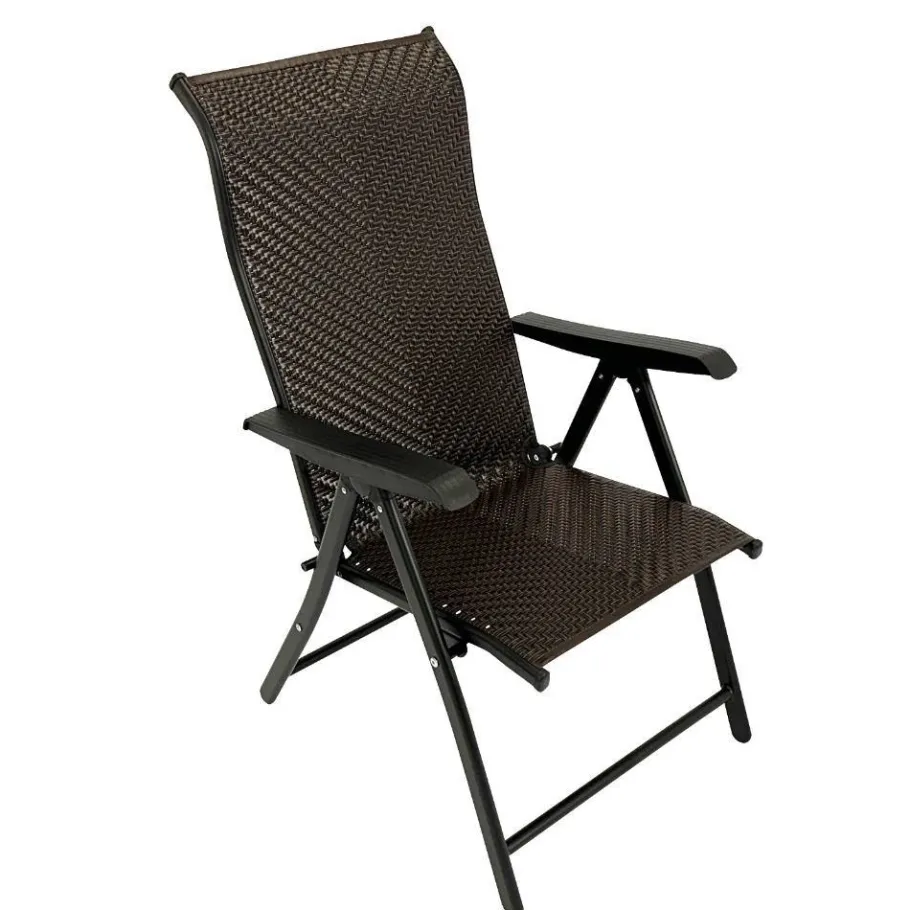 Polyrattan Gartenstühle in Schwarz-Braun - Lucasz (2er Set) Stühle