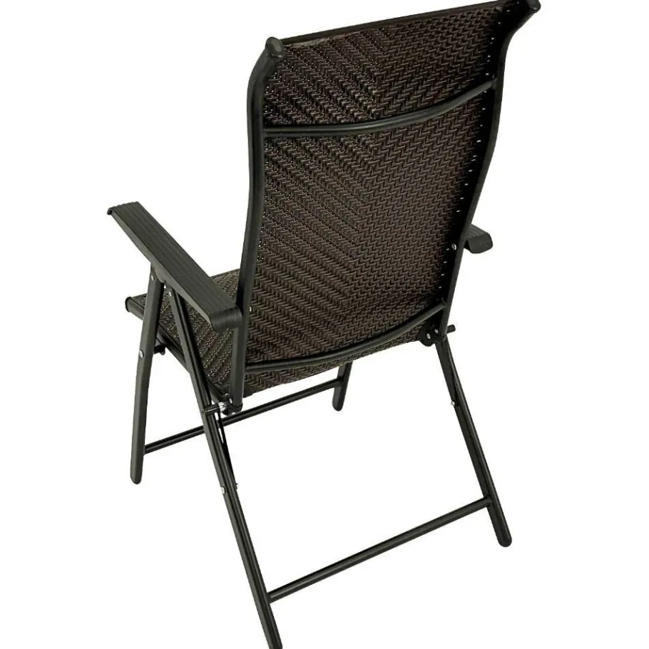 Polyrattan Gartenstühle in Schwarz-Braun - Lucasz (2er Set) Stühle