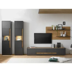 New Preiswerte Anbauwand modern - Ahilav (vierteilig) Wohnwände