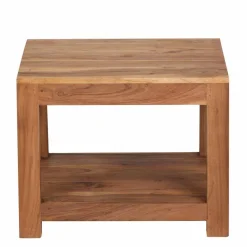 Hot Quadratischer Couchtisch Vislan aus Holz naturbelassen Akazie massiv Tische
