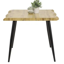 Quadratischer Esstisch mit Baumkanten NB - Ashela Tische