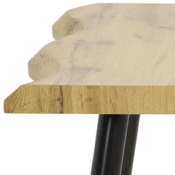 Quadratischer Esstisch mit Baumkanten NB - Ashela Tische