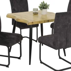 Quadratischer Esstisch mit Baumkanten NB - Ashela Tische
