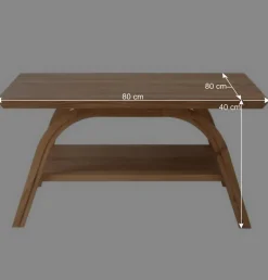 Sale Quadratischer Wohnzimmertisch aus Wildeiche - Fredellia Tische