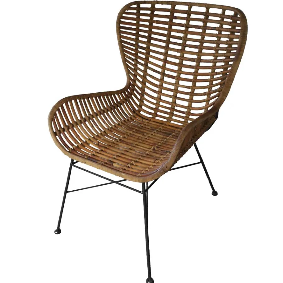 Rattan Esszimmerstuhl Abazi mit Armlehnen Stühle