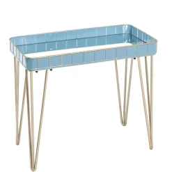 Hot Rechteckiger Beistelltisch mit Spiegelglas Platte - Fire Tische