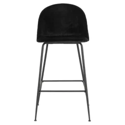 Sale Retro Barstühle aus schwarzem Samt - Baltimoore (2er Set) Hocker