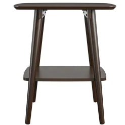 Outlet Retro Beistelltisch in Walnuss Optik - Despelin Tische