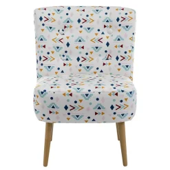 Best Retro Style Sessel mit gemustertem Stoffbezug - Veressa Sessel