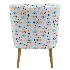 Best Retro Style Sessel mit gemustertem Stoffbezug - Veressa Sessel