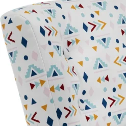 Best Retro Style Sessel mit gemustertem Stoffbezug - Veressa Sessel