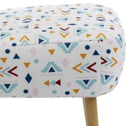 Best Retro Style Sessel mit gemustertem Stoffbezug - Veressa Sessel