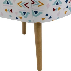 Best Retro Style Sessel mit gemustertem Stoffbezug - Veressa Sessel