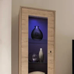 Best Retro Wohnwand im Eiche Dekor - Rodonda (dreiteilig) Wohnwände