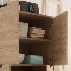 Best Retro Wohnwand im Eiche Dekor - Rodonda (dreiteilig) Wohnwände