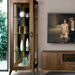 Best Retro Wohnwandd in Nussbaum - Gralaz (dreiteilig) Wohnwände