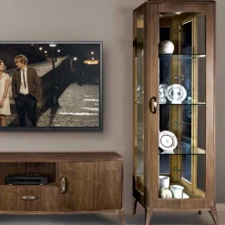 Best Retro Wohnwandd in Nussbaum - Gralaz (dreiteilig) Wohnwände