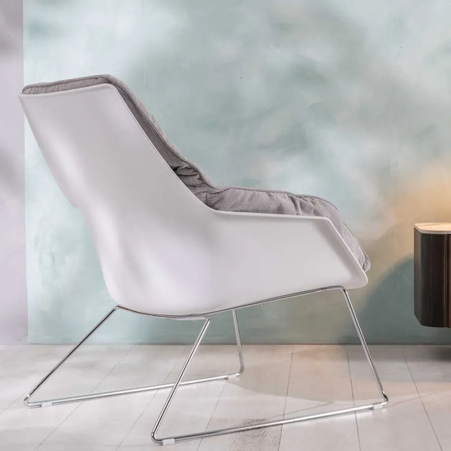 Retrosessel mit Chrom Bügelgestell - Harukivo (2er Set) Sessel|Stühle