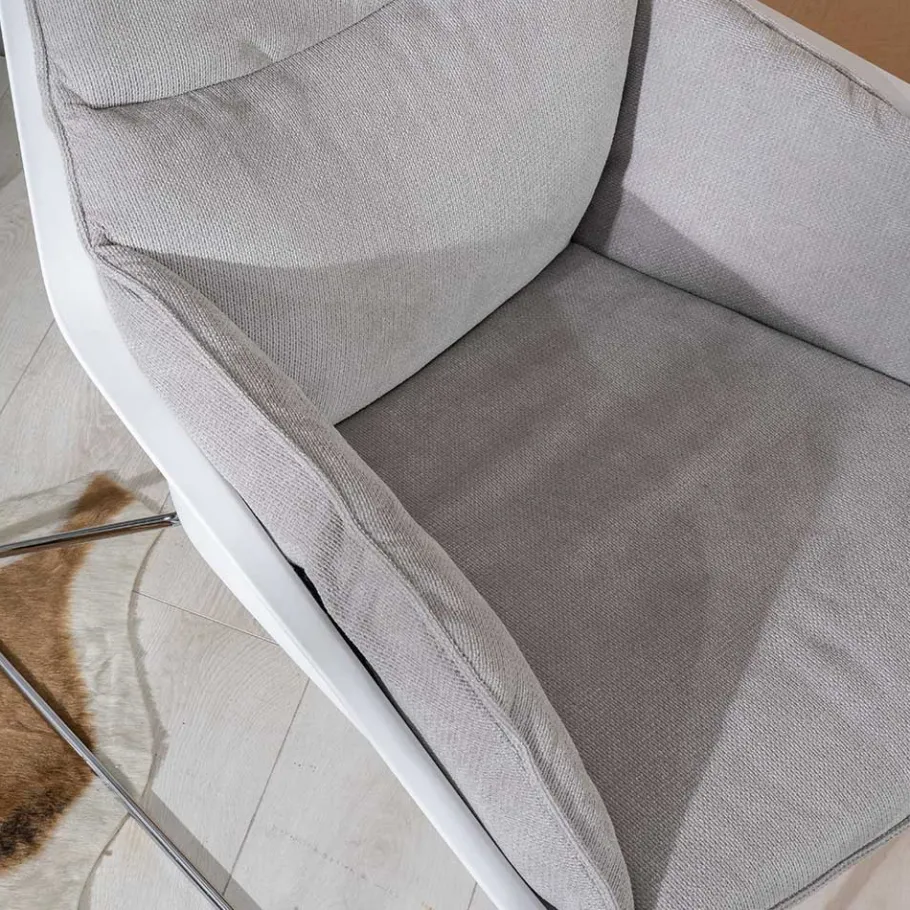 Retrosessel mit Chrom Bügelgestell - Harukivo (2er Set) Sessel|Stühle