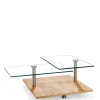 Sale Rollbarer Sofatisch mit Glasplatten - Borgetto Tische