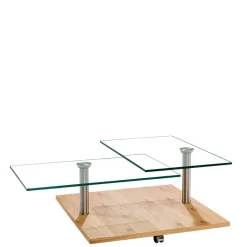 Sale Rollbarer Sofatisch mit Glasplatten - Borgetto Tische