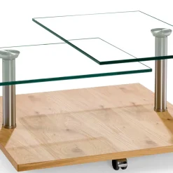 Sale Rollbarer Sofatisch mit Glasplatten - Borgetto Tische
