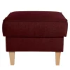 Sale Roter Wohnzimmerhocker mit Stoffbezug - Lacaza Hocker