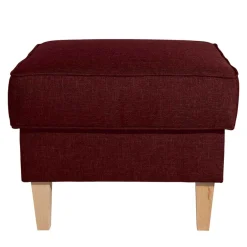 Sale Roter Wohnzimmerhocker mit Stoffbezug - Lacaza Hocker