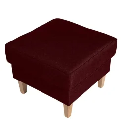 Sale Roter Wohnzimmerhocker mit Stoffbezug - Lacaza Hocker