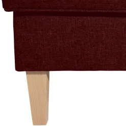 Sale Roter Wohnzimmerhocker mit Stoffbezug - Lacaza Hocker