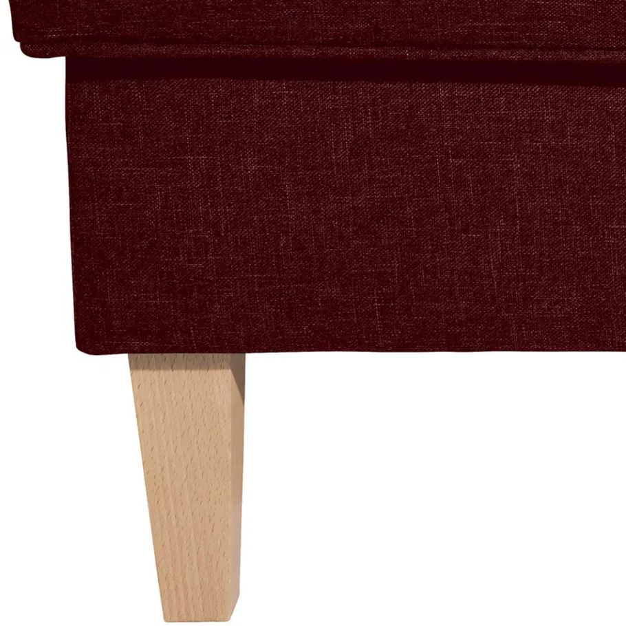 Sale Roter Wohnzimmerhocker mit Stoffbezug - Lacaza Hocker