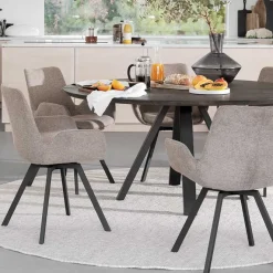 Sale Runde Essgruppe für 6 Personen - Malinsa (siebenteilig) Sitzgruppe|Tische