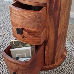 Runde Hochkommode mit vier Schubladen - Etienna Kommoden