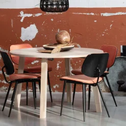 Hot Runder Ausziehtisch in Eiche Bianco - Guern Tische