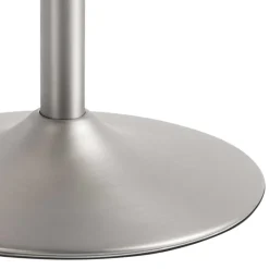 Sale Runder Barhocker aus Microfaser Taupe - Oracio Hocker